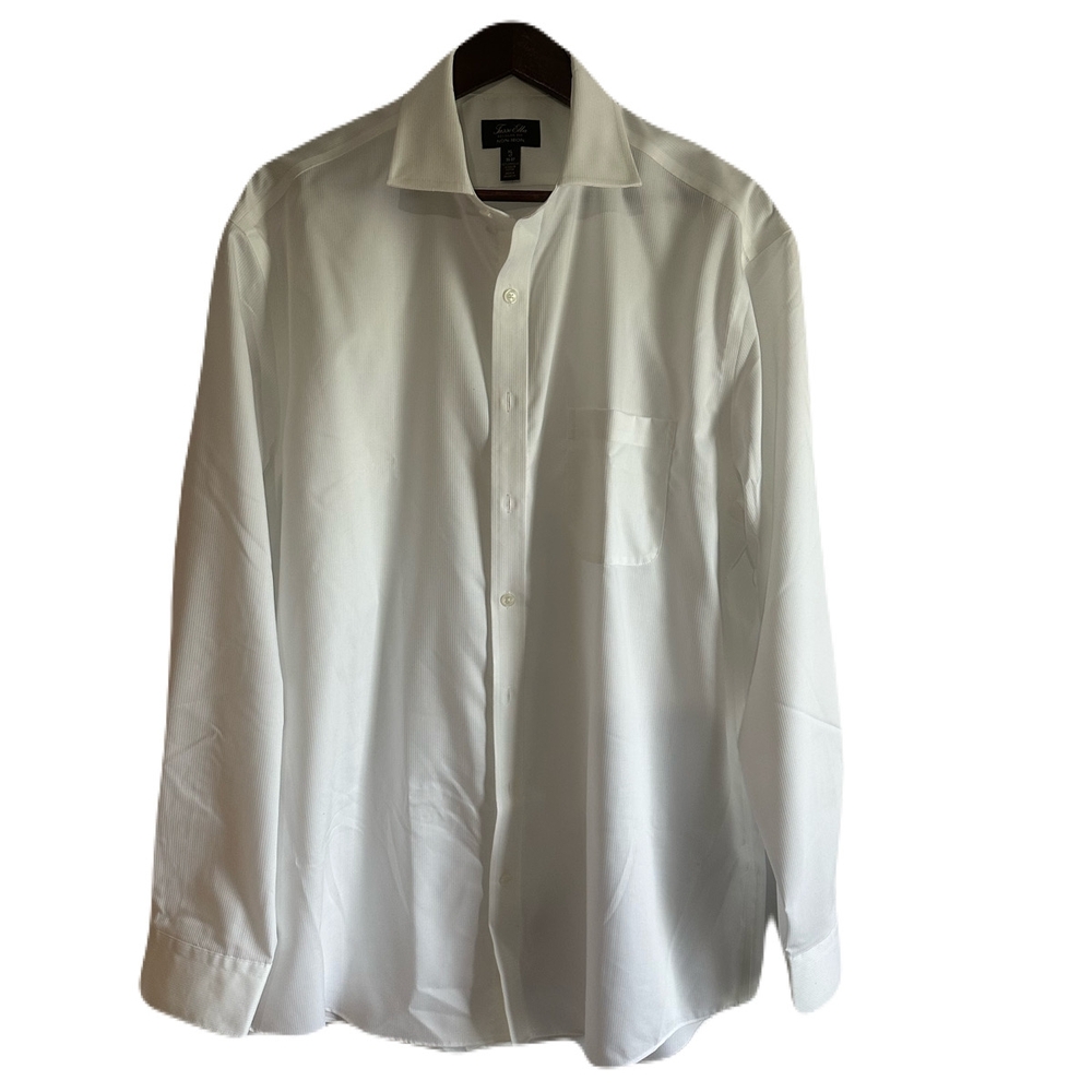 Tasso Elba Non Iron Supima Solid Dress Shirt - Picture 5 of 8